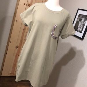 T-Shirt Dress with Pocket Details